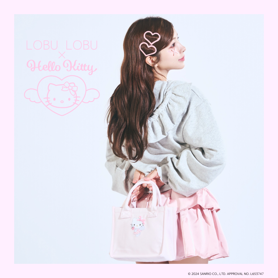 LOBU LOBU × Hello Kitty】angel mini canvas bag