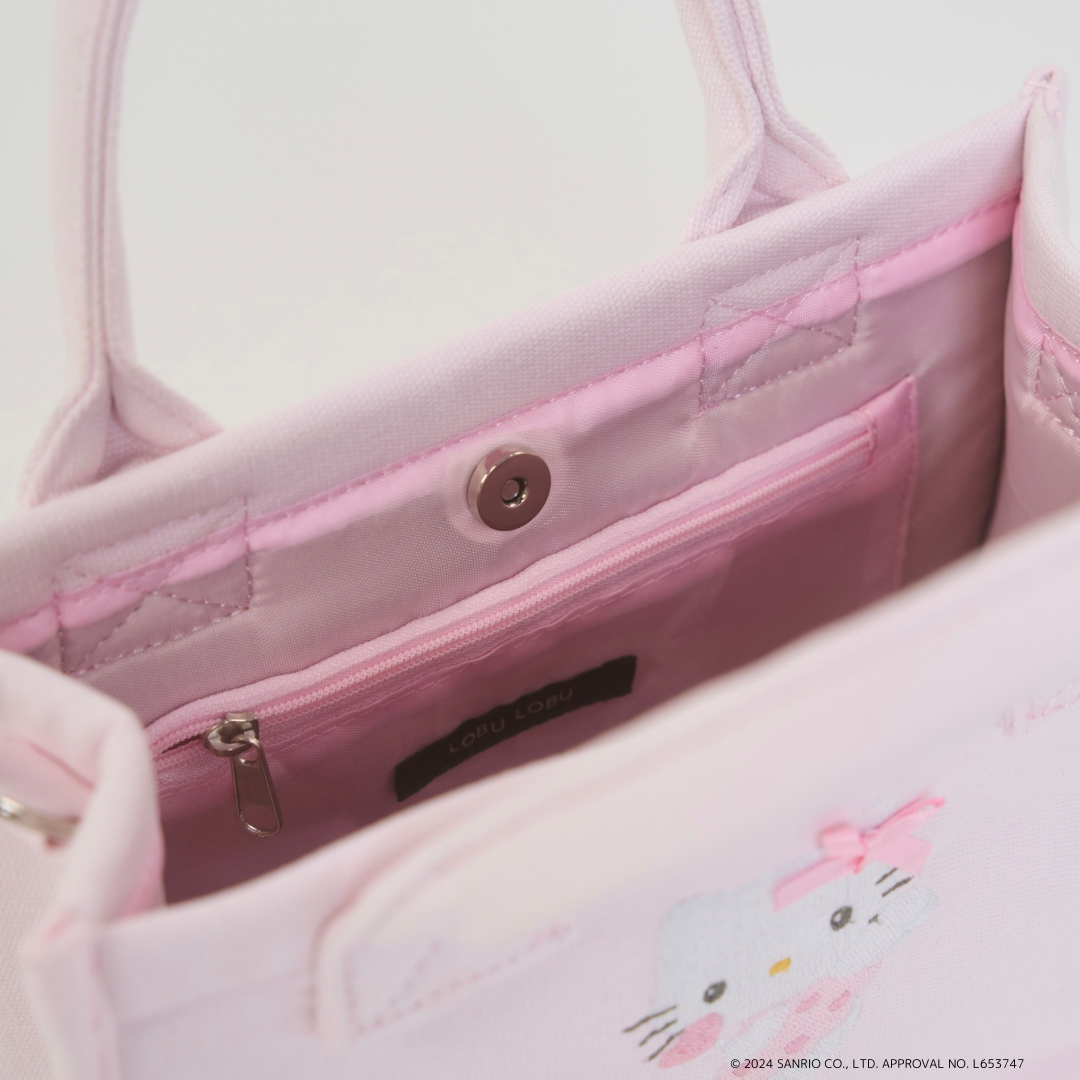 LOBU LOBU × Hello Kitty】angel mini canvas bag