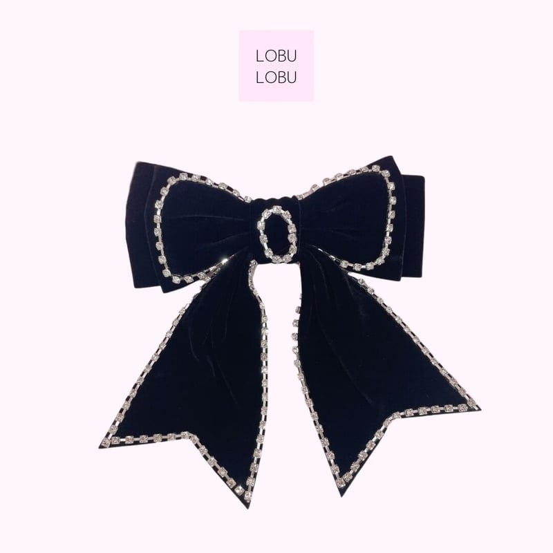 ベロアビジューリボンバレッタ | LOBU LOBU ベロアビジューリボンバレッタ | LOBU LOBU