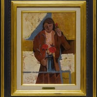 石本正「裸婦素描」共シール | マエマス画廊EC