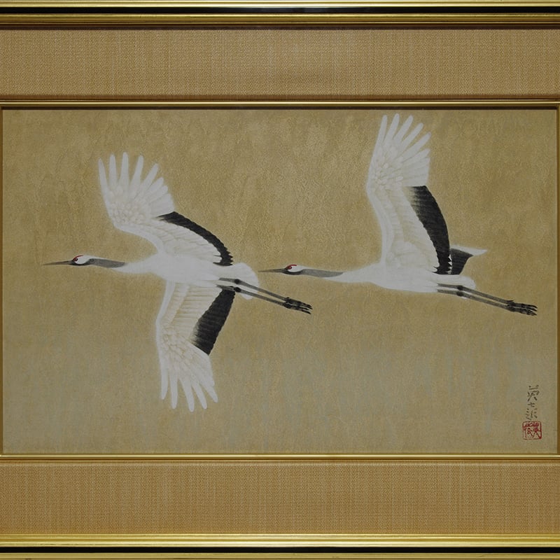 真作 ☆文化勲章受章 岩橋英遠 作日本画 ギフト記念品