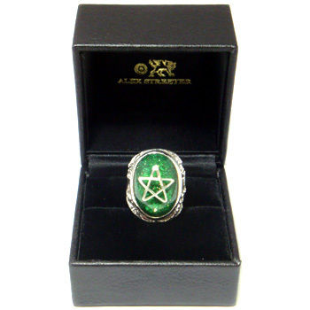 アレックスストリーター エンジェルハート リング オニキス パイライト