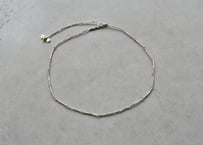 一粒水晶とカレンシルバーのチョーカー【B】 38.5cm | YEAH.JAPAN STORE