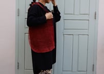 一点もの washedラオス葛編みトートバック レッド