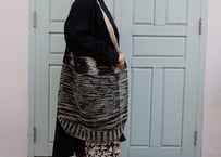 一点もの ラオス葛編みショルダーバック BIG！BLACK