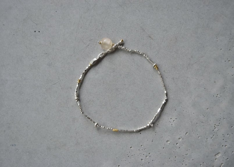 カレンシルバーと古代水晶のブレスレット 17cm | YEAH.JAPAN STORE