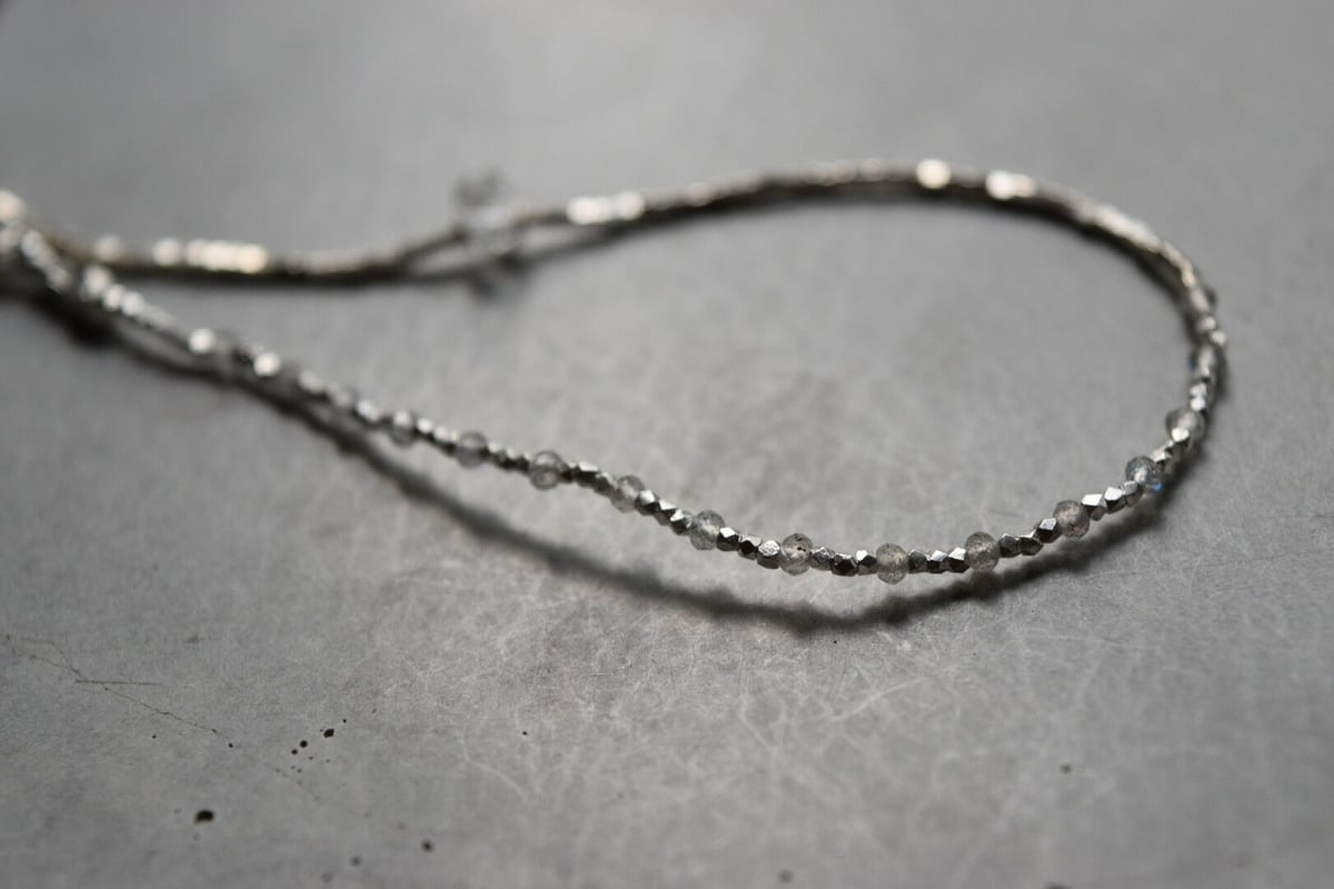 個性派　ペリドット　ラブラドライト　カレンシルバー　ブレスレット　※B91 個性派ペリドットラブラドライトカレンシルバーブレスレット※B91