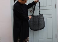 一点もの washedラオス葛編みトートバック ブラック