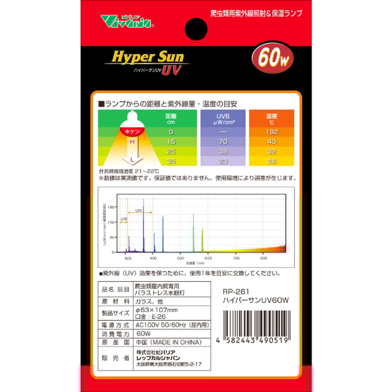 ビバリア ハイパーサンUV 60w | KOBEZOOM通販サイト ビバリア ハイパーサンUV 60w | KOBEZOOM通販サイト