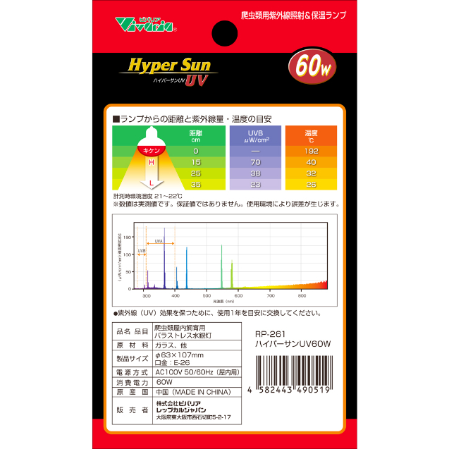 ビバリア ハイパーサンUV 60w | KOBEZOOM通販サイト