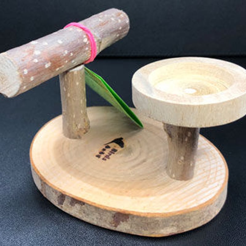 餌箱付き とまり木 | KOBEZOOM通販サイト