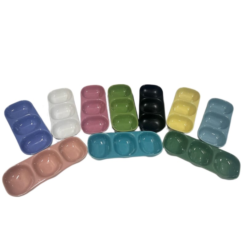 小動物用 カラフル3連皿 | KOBEZOOM通販サイト