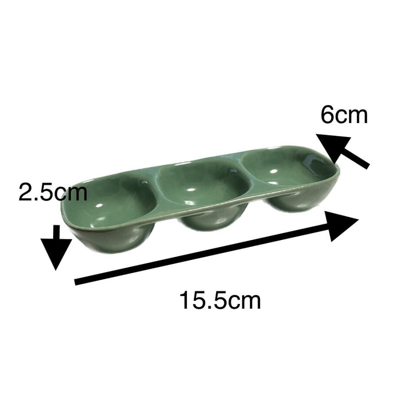 小動物用 カラフル3連皿 | KOBEZOOM通販サイト