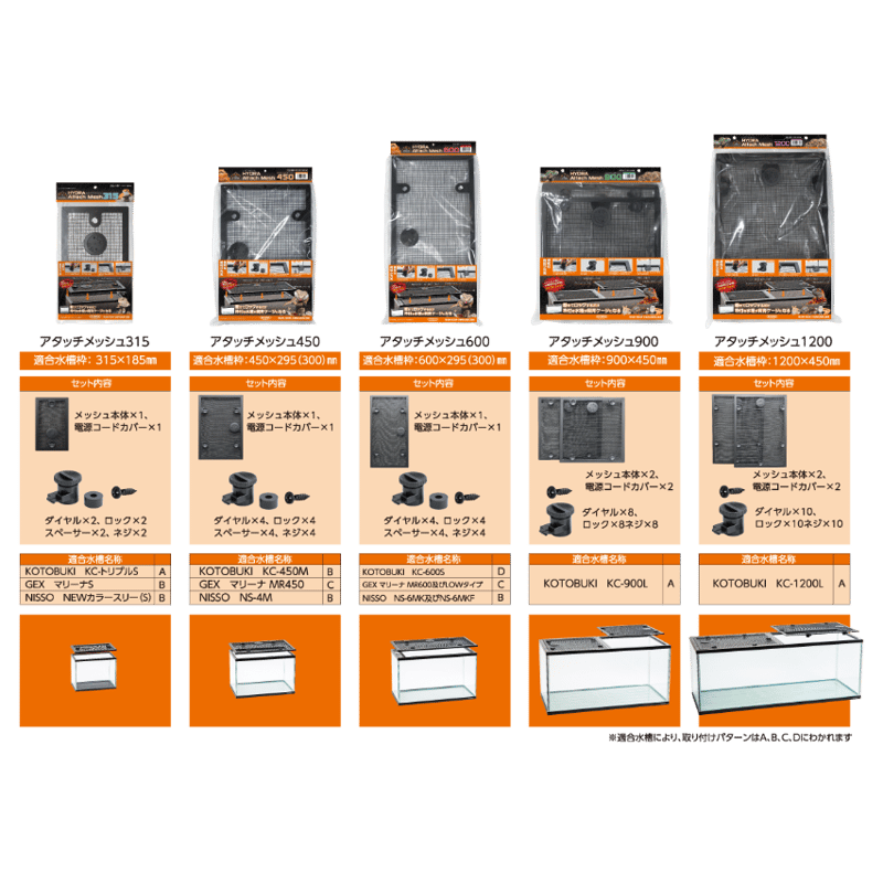 専用　おまとめ コトブキ工芸 ヒュドラアタッチメッシュ 600 | チャーム