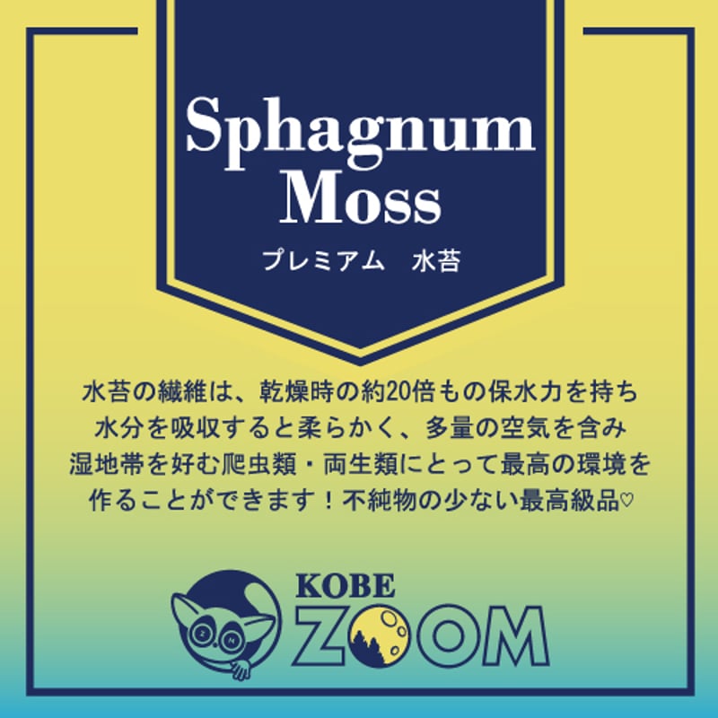 海苔 天然 プレミアム水苔 40g | KOBEZOOM通販サイト