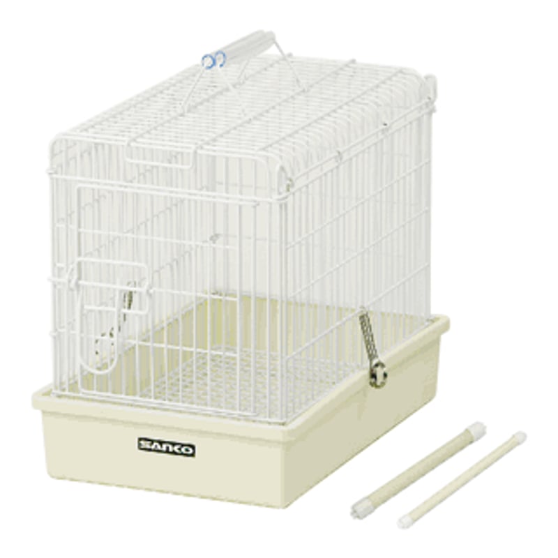 サリーSANKO バードキャリー ホワイト 付属品あり カメレオン飼育