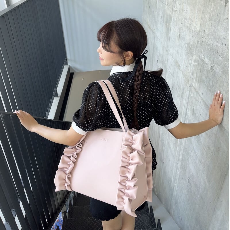 Pink and black tote bag hotsell