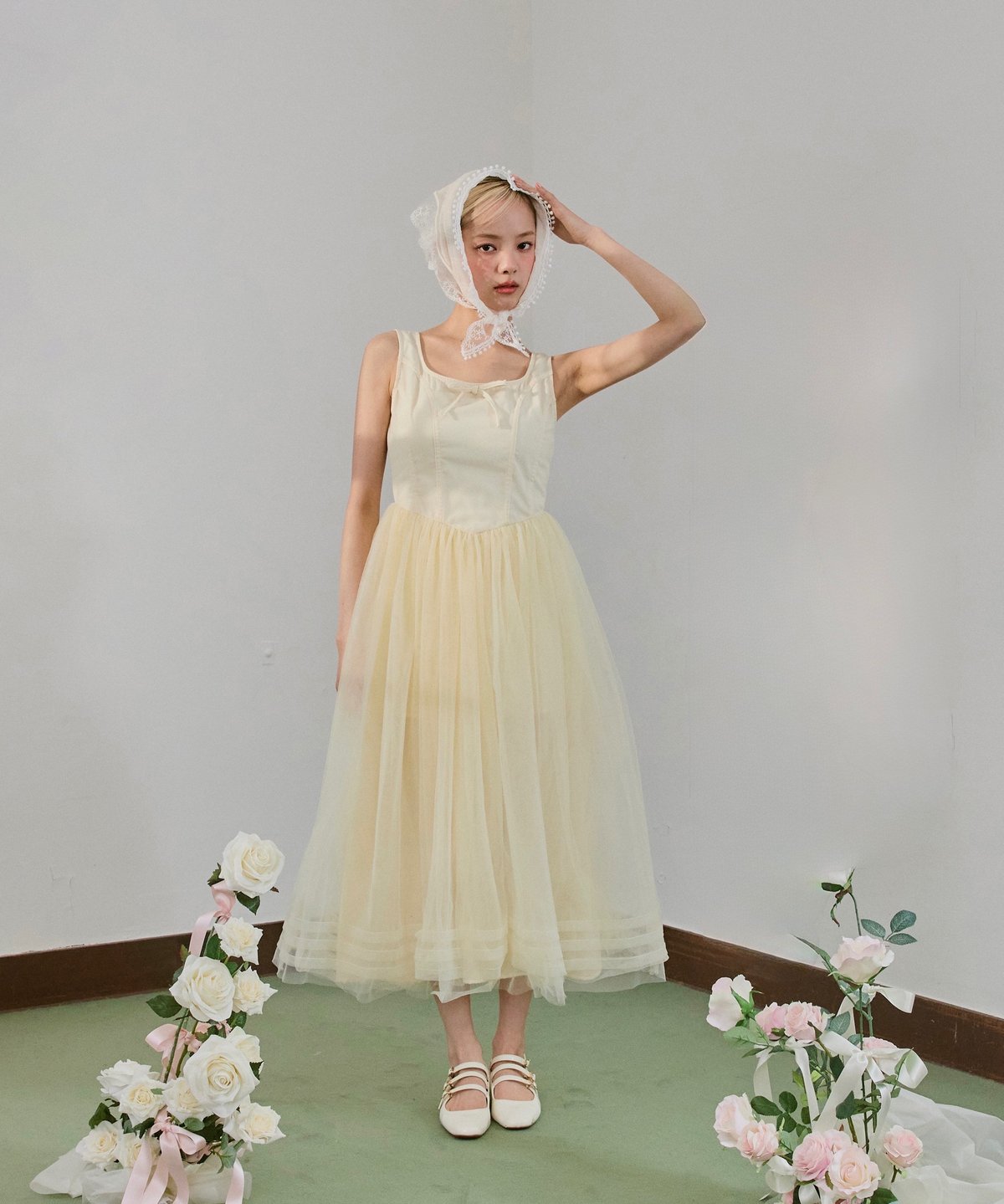 ワンピース Ballerina tulle quilting one-piece Ballerina