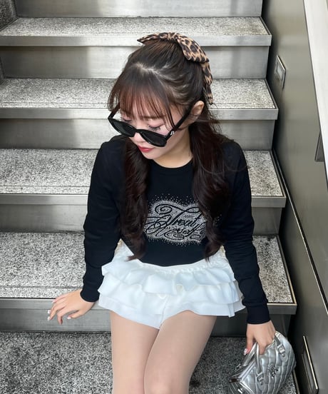 Treat Ürself rhinestone long T-shirts