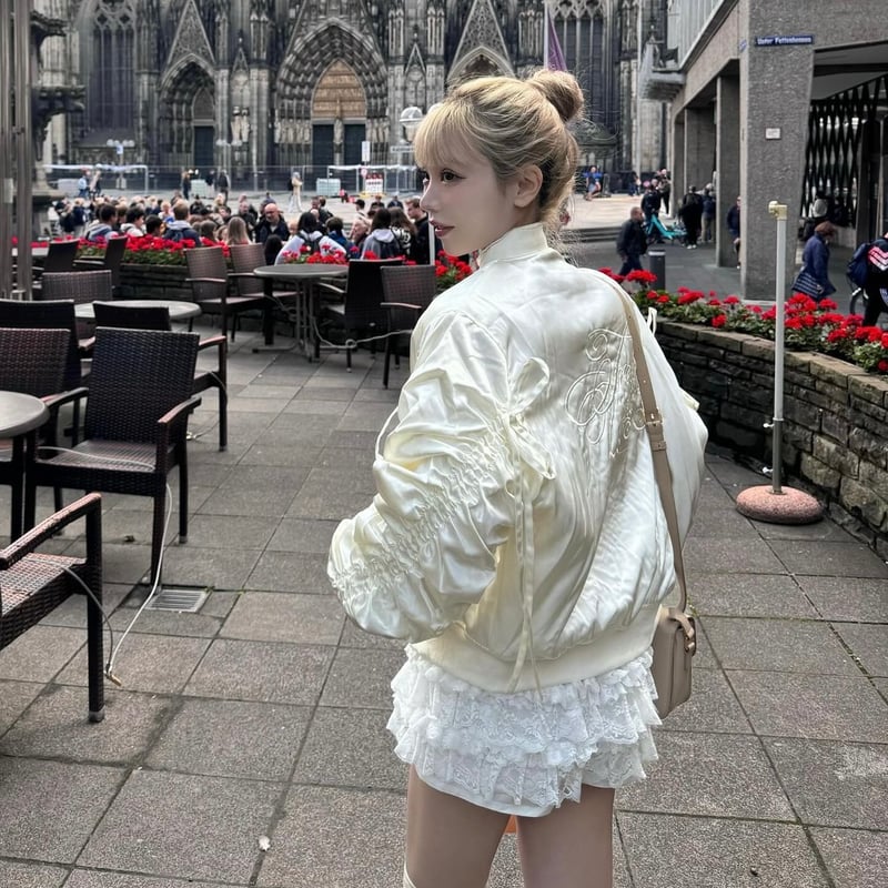 限定セール】treat ürself Girly ribbon MA-1