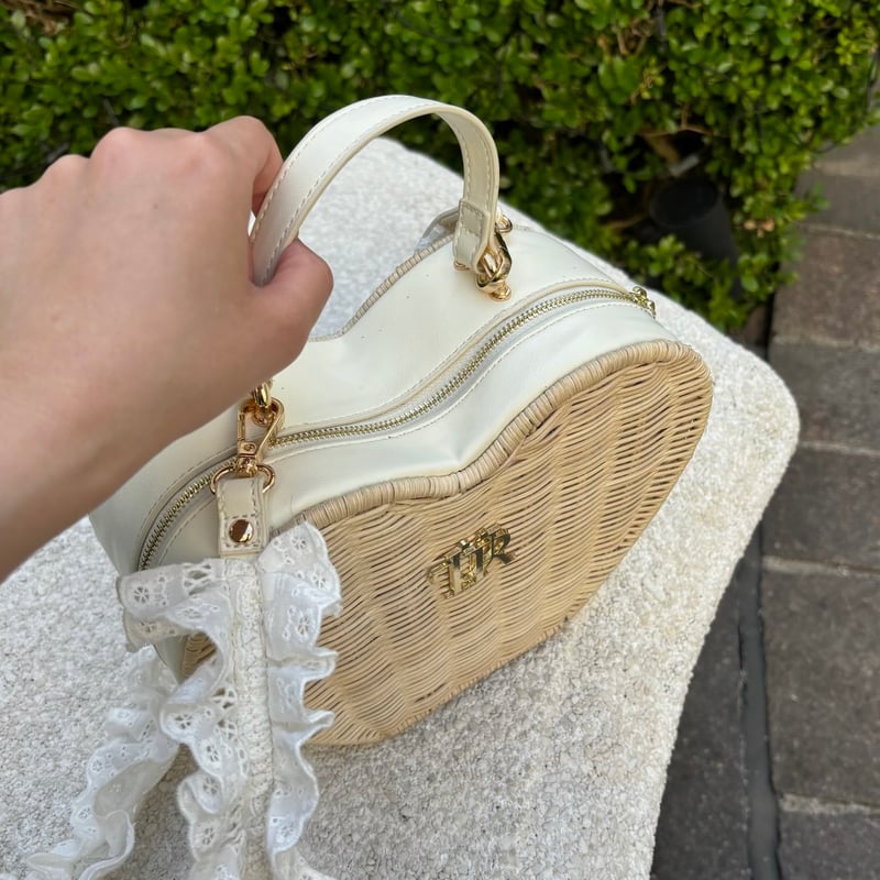 treat urself かごバッグ 公式ショップ】 treat urself Love summer basket bag バッグ