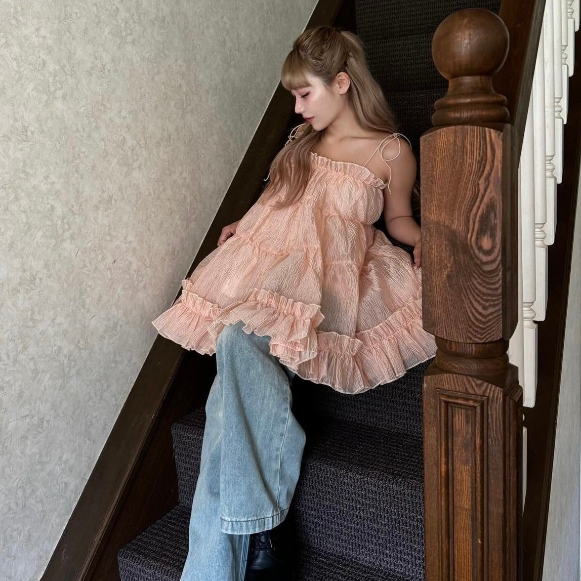 アメルジュ完売商品onepiece×cable ribbon cami set