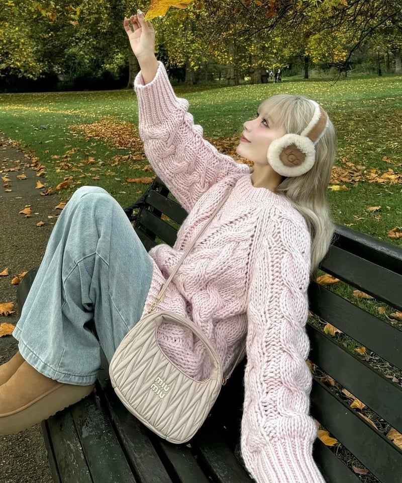 treat ürself vintage like big cable knit