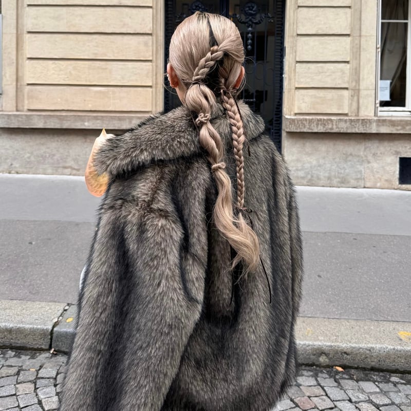 最終値下げ10/31まで☆Treat Ürself cat fur coat Treat Ürself cat fur coat