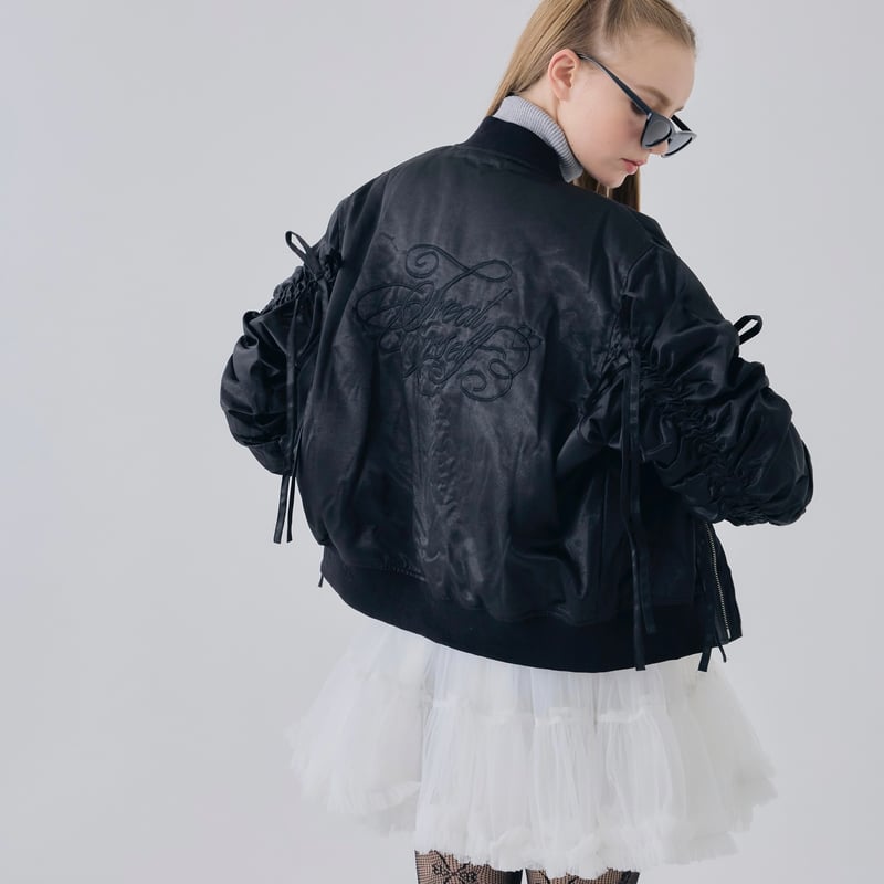 Girly ribbon MA-1(black) | Treat ürself