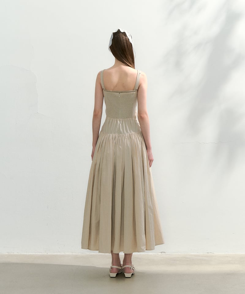 【BHLDN】レイラ フラッタースリーブ サテンAライン ワンピース ribbon slit summer one-piece | Treat ürself