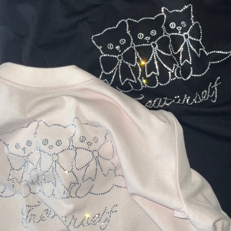 Treat Cat rhinestone T-shirts