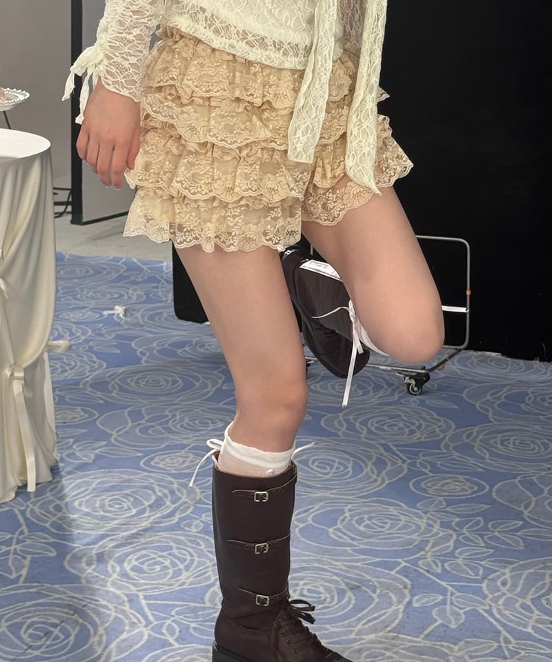 4月下旬配送】girly lace tutu(beige) | Treat ürself 4月下旬配送】girly lace tutu(beige) | Treat ürself