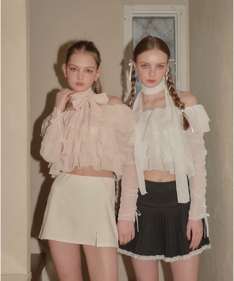 即日発送　完売品treatürself tulle frill jersey 即日発送完売品treatürself tulle frill jersey