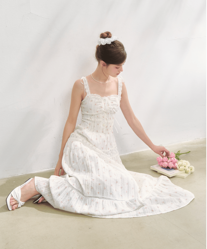 Treat Ürself Summer garden floral dress Summer garden floral