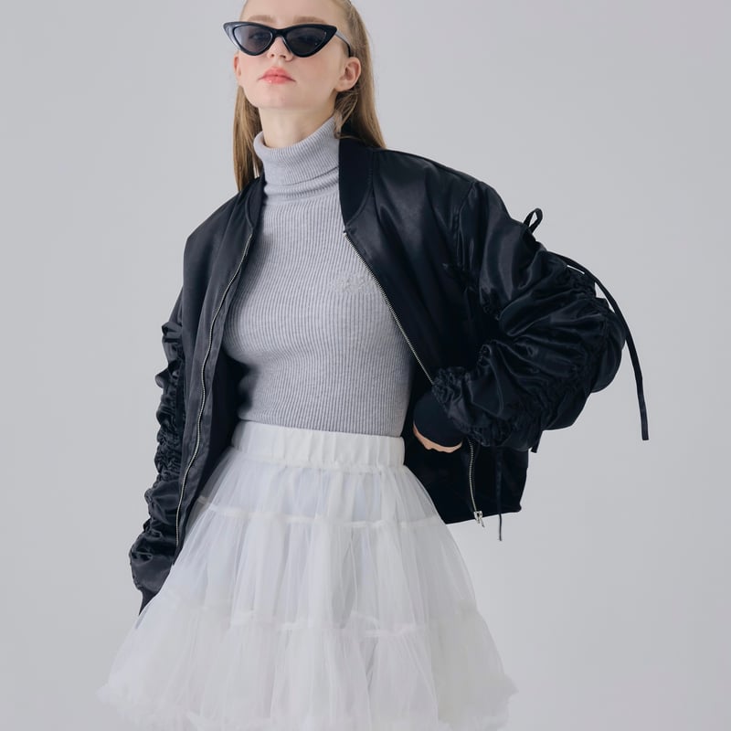 Girly ribbon MA-1(black) | Treat ürself