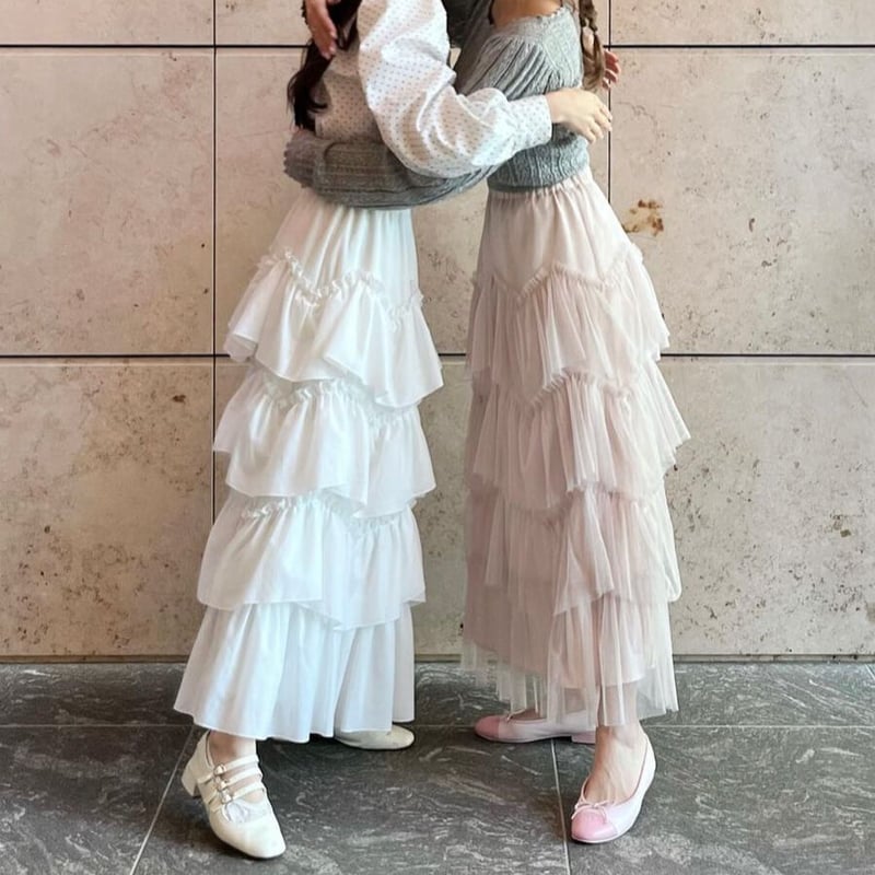 トリートユアセルフ Ballerina pure tiered skirt トリートユアセルフBallerina pure tiered skirt