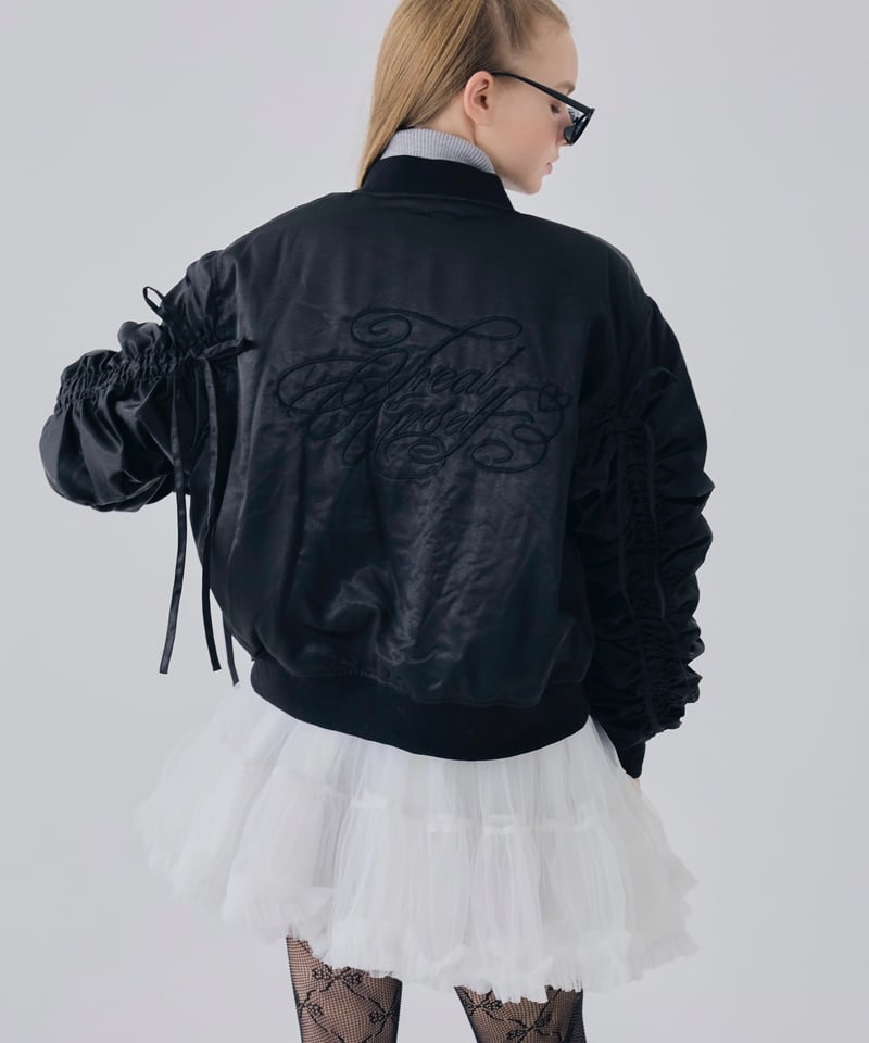 Girly ribbon MA-1(black) | Treat ürself