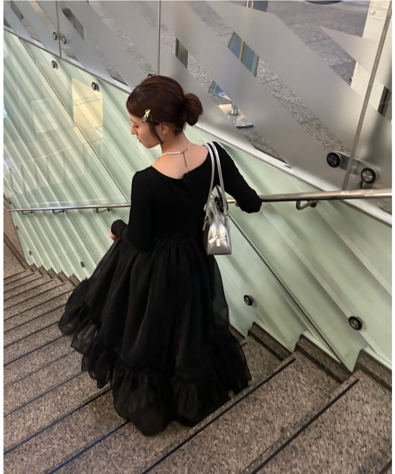 Ballet docking tulle long dress | Treat ürself Ballet docking tulle long dress | Treat ürself