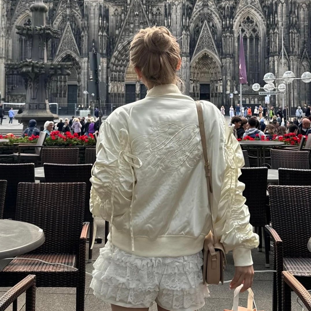 Girly ribbon MA-1(ivory) | Treat ürself