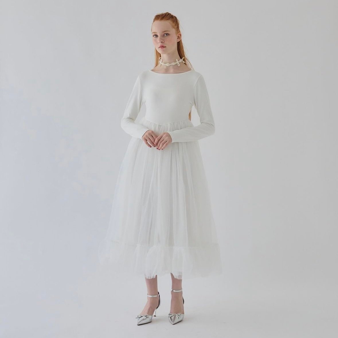 Ballet docking tulle long dress | Treat ürself Ballet docking tulle long dress | Treat ürself