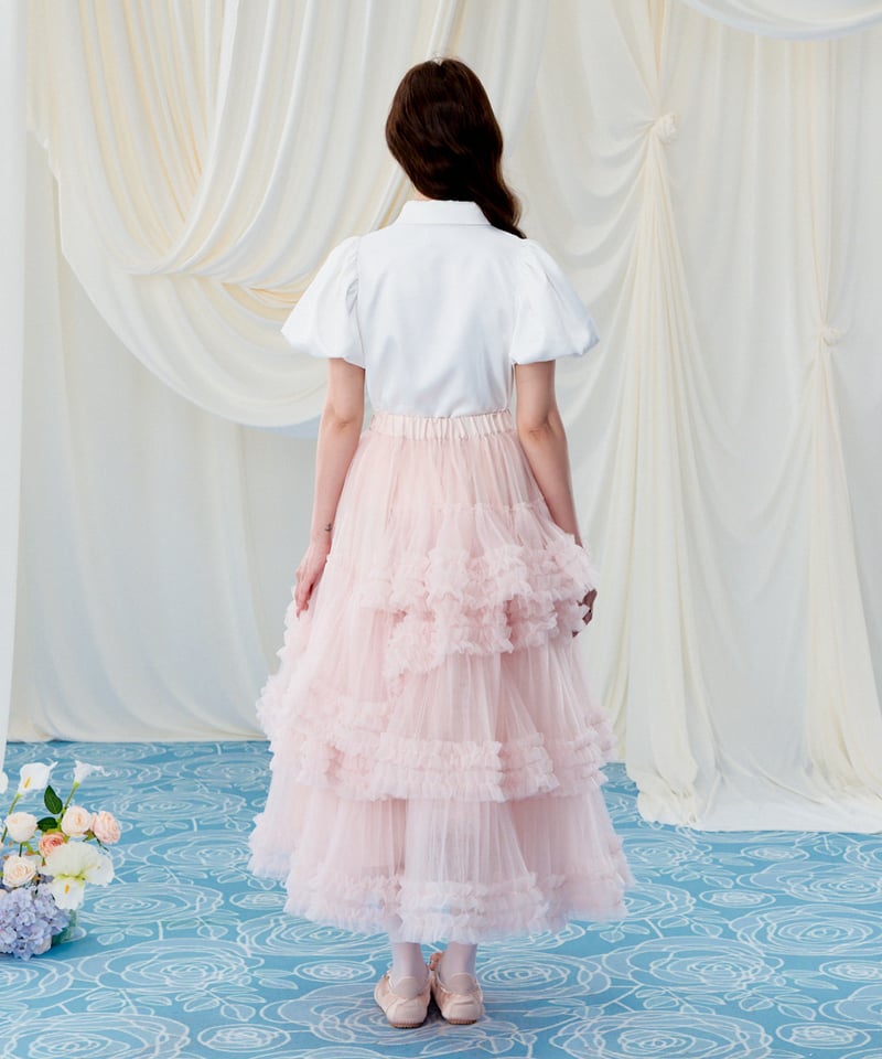 Ballerina” blooming tulle skirt (pink) | Trea