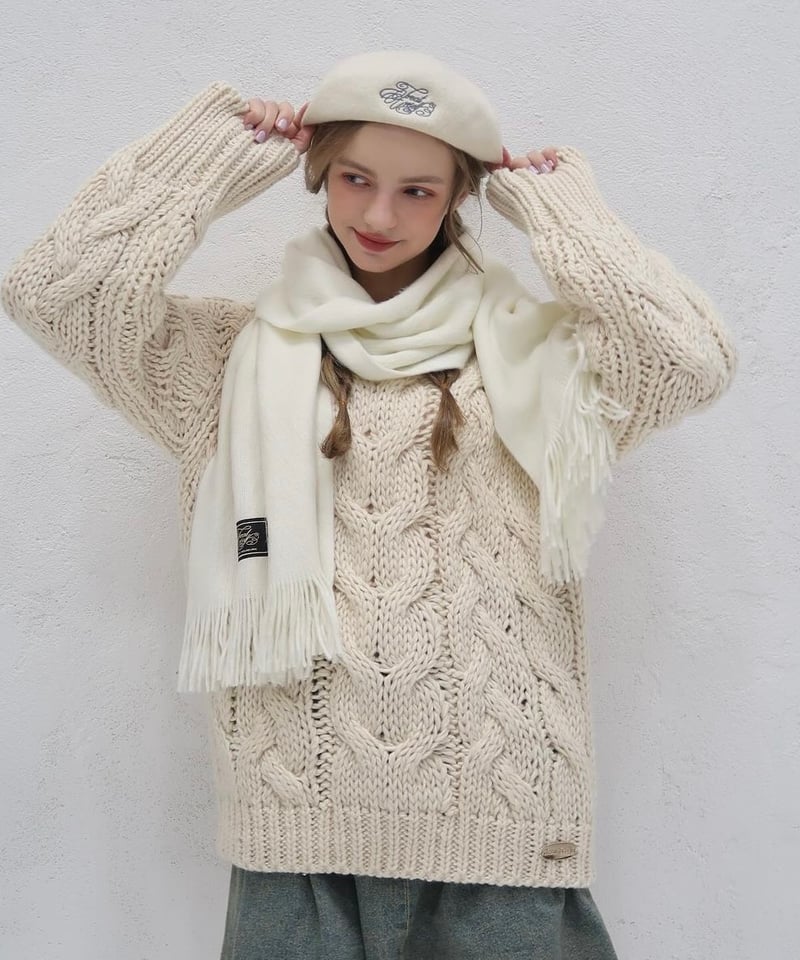 vintage like big cable knit | Treat ürself 