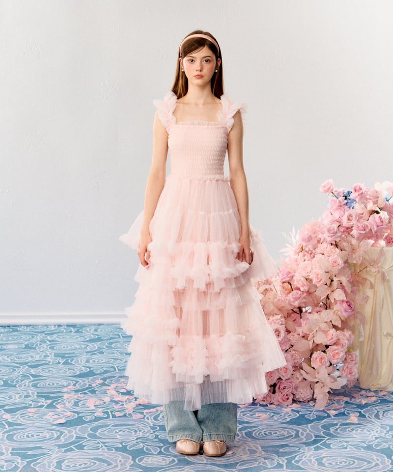Ballerina” blooming tulle dress(pink) | Treat Ballerina” blooming tulle dress(pink) | Treat