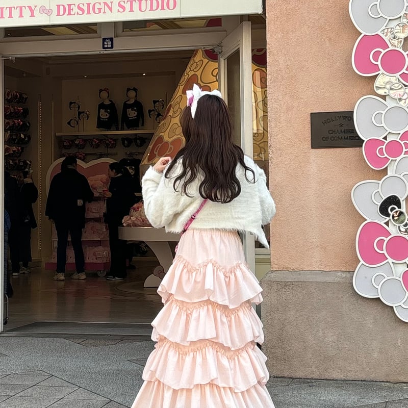 Ballerina pure tiered skirt (pink) | Treat ürself 