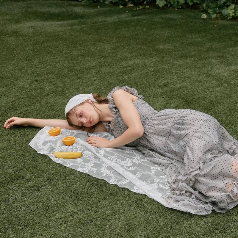 トリートユアセルフ Ballerina dot tulle one-piece