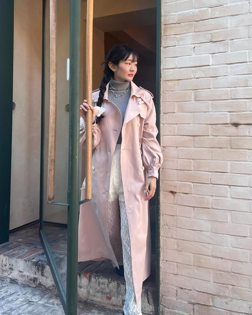 Girly ribbon trench coat | Treat ürself