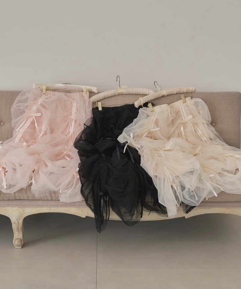 Ballerina” drawstring ribbon skirt (pink) | Tr Ballerina” drawstring ribbon skirt (pink) | Tr