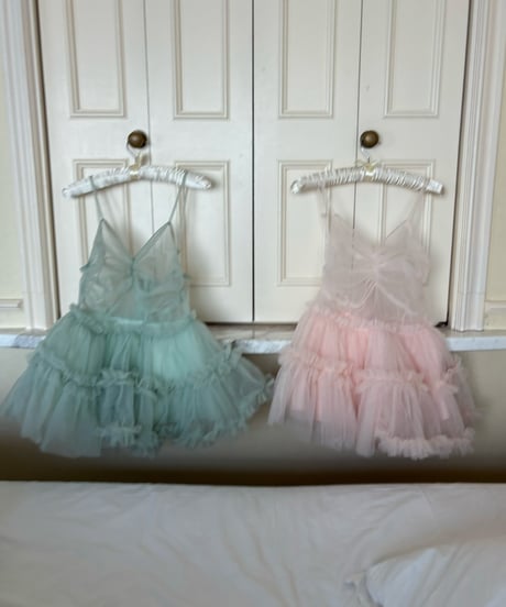 【2月上旬配送】"Ballerina" fairy tulle peplum tops (pink)