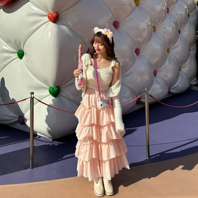 Ballerina pure tiered skirt (pink) | Treat ürself 