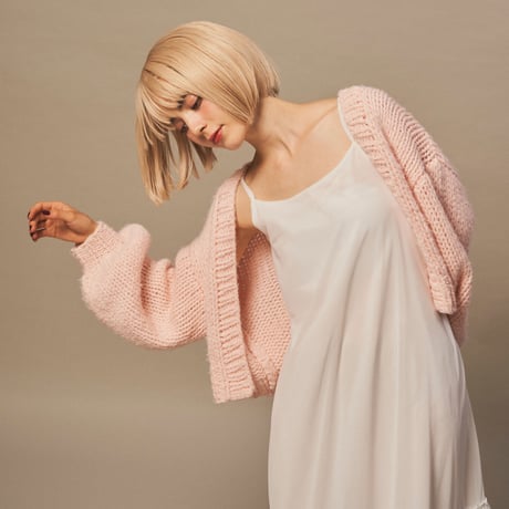 "My Heart made" knit cardigan (pink)